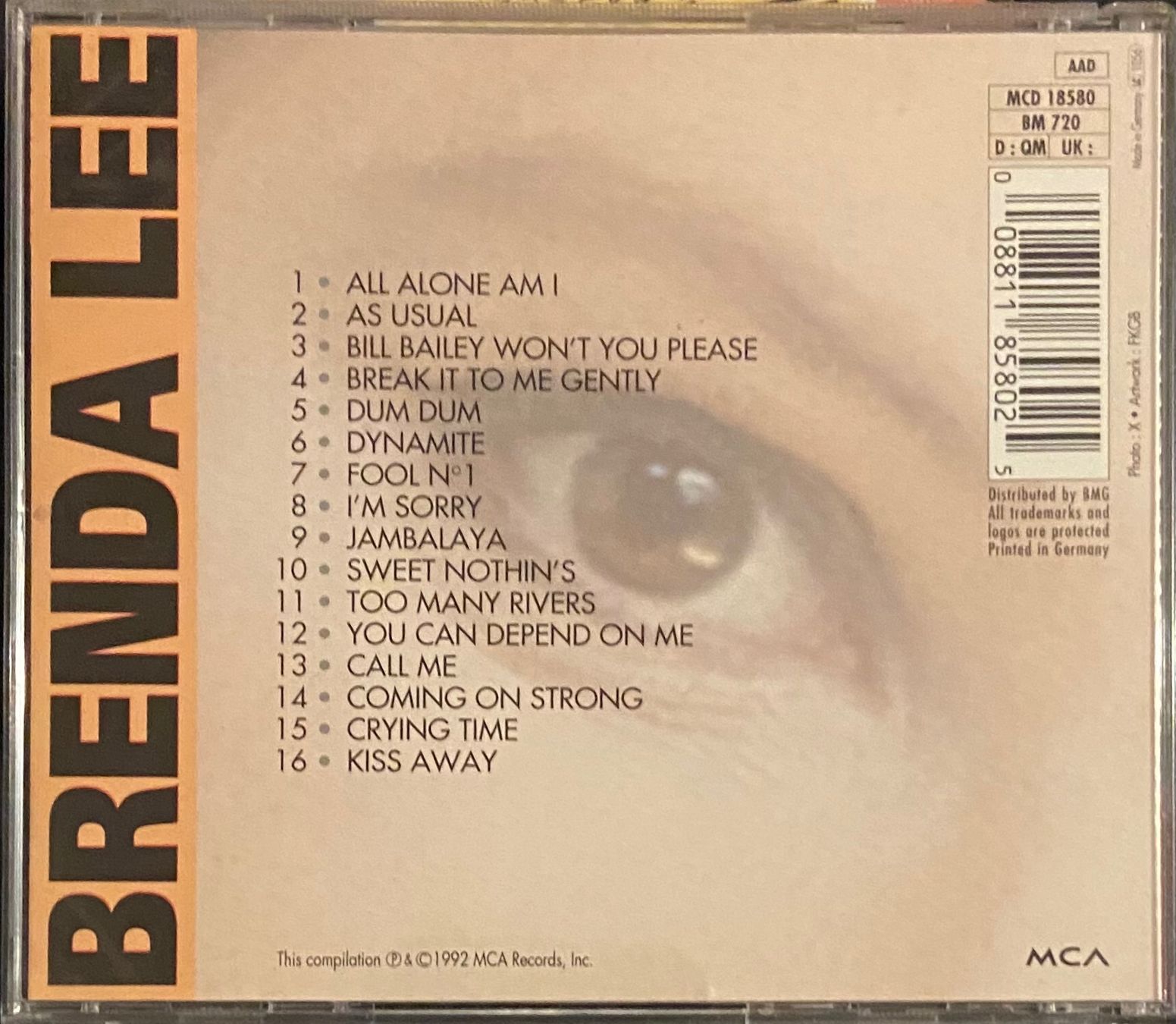 CD: Brenda Lee • The Collection CD • 16 Songs – Usato da Luzern venduto da Lycka 1