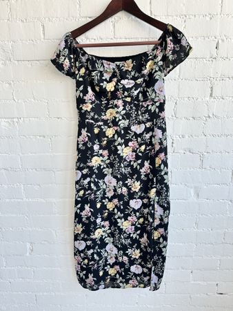 Abercrombie & Fitch Midikleid mit Blumenprint / Gr. M