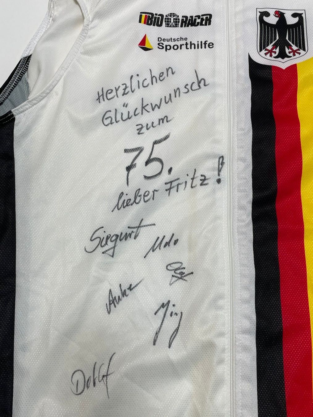 Leibchen & Hosen: Signed Bike Jersey Germany Team Sz L – Gebraucht aus Zürich von le_souk 2