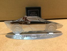 Lancia Stratos Modellauto Edelstahl 1:43 NEU