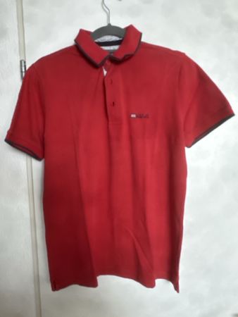 Rotes Poloshirt LION OF PORCHES Größe- M