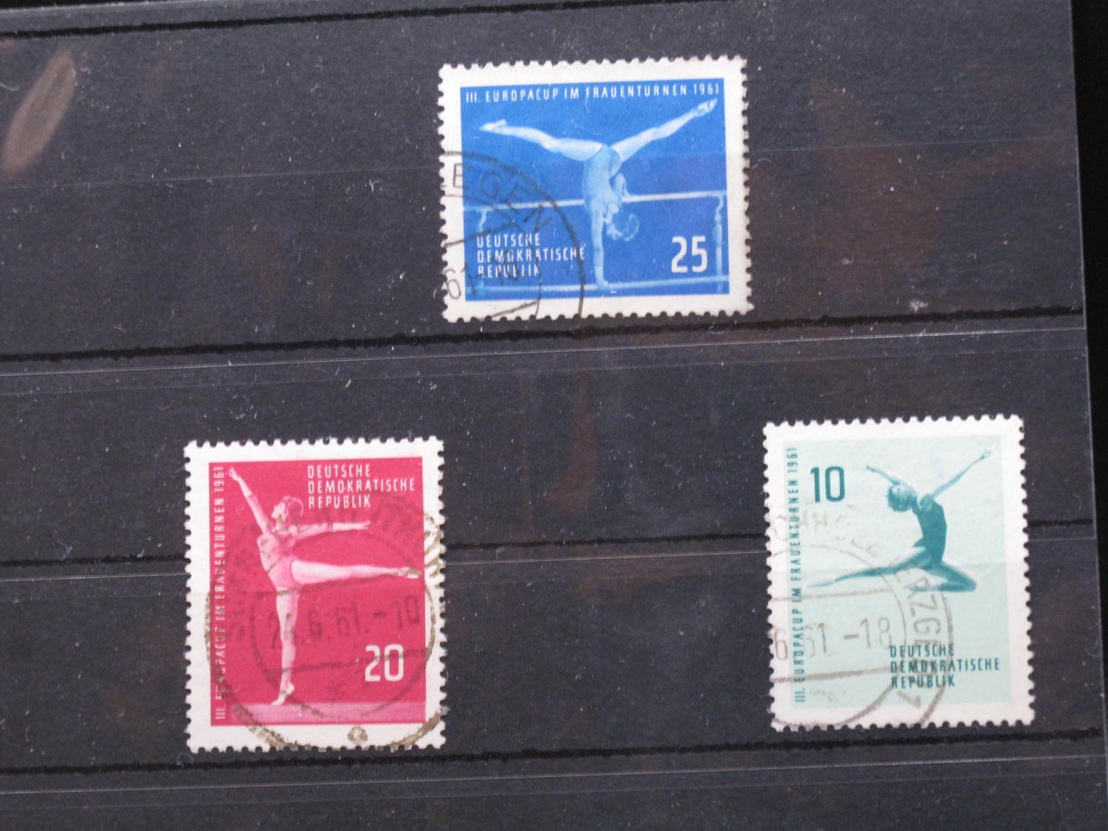 Tutti i francobolli: DDR 1961 Kunstturnen gest – Usato da Wil SG venduto da fva01