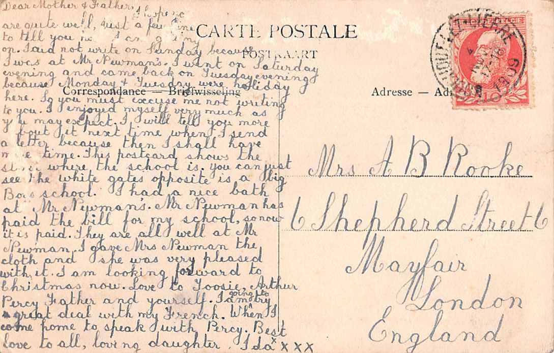 Ansichtskarten: alte Ansichtskarte BOUCHOUT BE 1907 – Gebraucht aus Winterthur von SchatzchischtliWinti 1