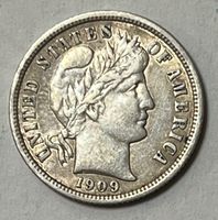 1 Dime "Barber Dime" - USA - 1909  (Silber .900)