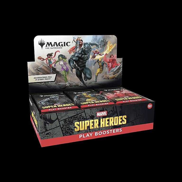 Magic The Gathering Carte collezionabili: Magic The Gathering Marvel Super Heroes Play Booster Display – Nuovo e nell'imballaggio originale da Basel venduto da Collected