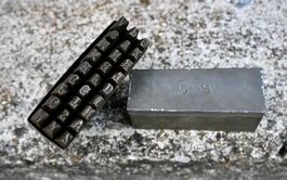 antiker Schlagbuchstaben Satz 5mm BOX VERZINKT