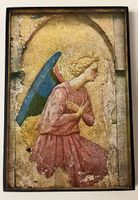 Engel Bild Kopie auf Holz – Fra Angelico Louvre Replik