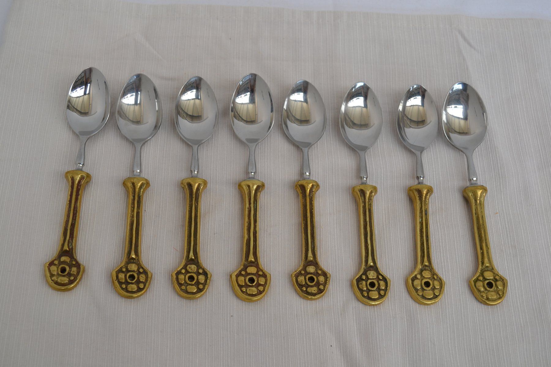 Set di posate: Vintage Steinlin Messing Besteckset 55 Teile – Usato da Winterthur venduto da BK-Brocki_Winterthur 4