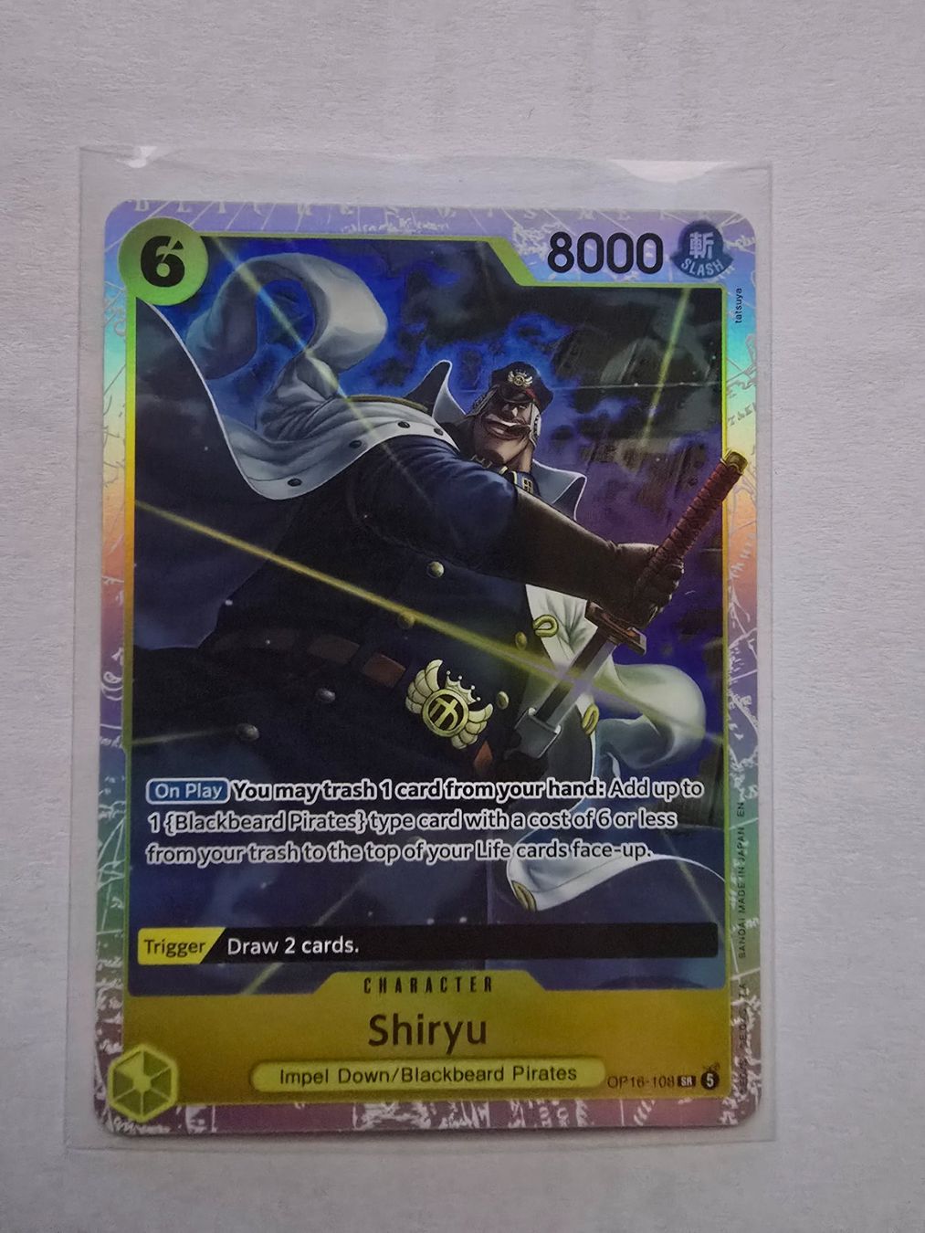 Bandai Sammelbilder & Trading cards: Shiryu OP16-108 SR – Neu (gemäss Beschreibung) aus Chur von Casdo