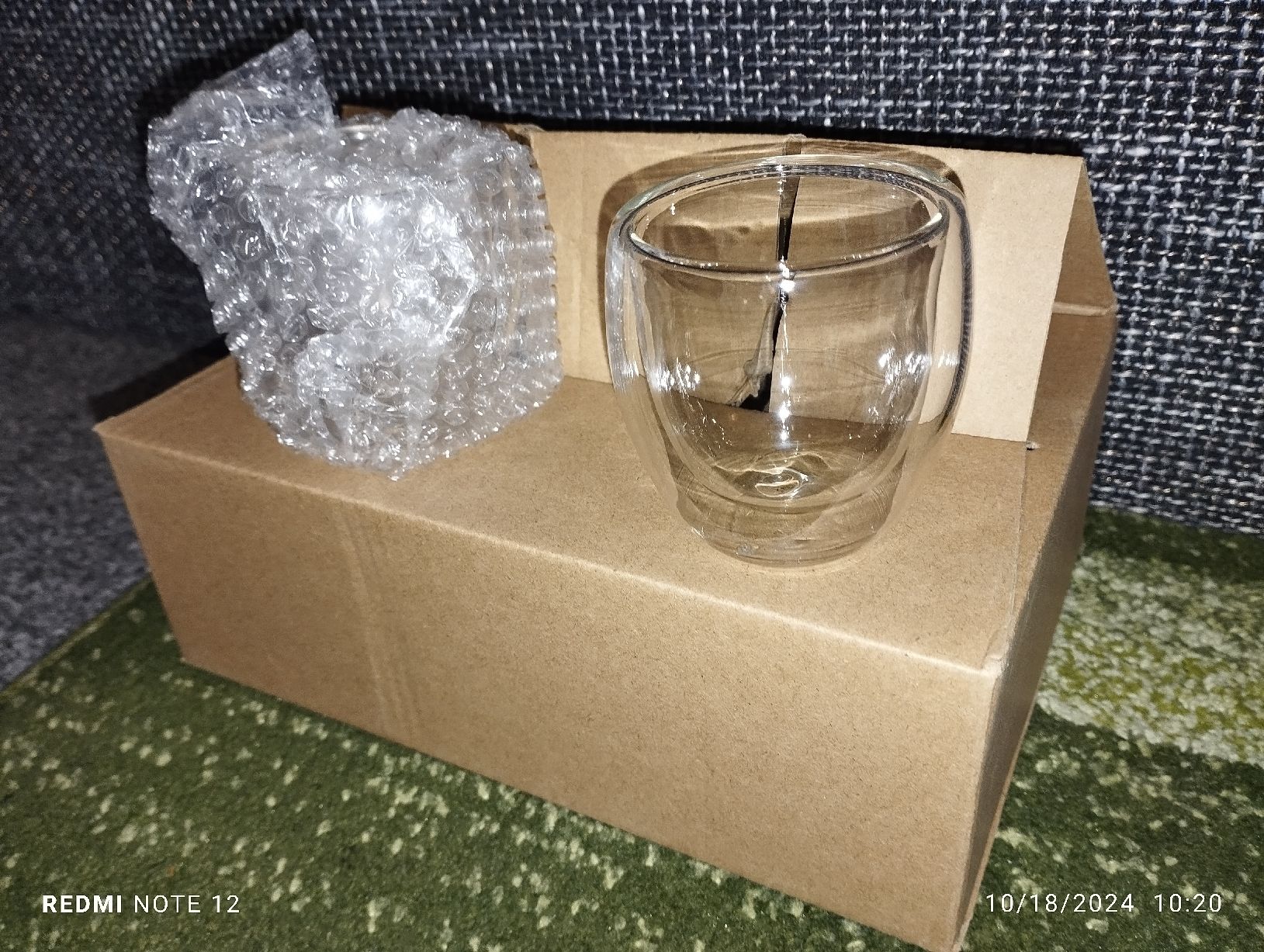 Tassen: 6x Double-Walled Glass Mug 80mL – Neu und originalverpackt aus MONTHEY von Tibobo