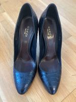 Gucci Python Pumps dunkelblau 37,5