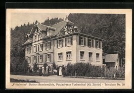 AK Remismühle, Partie am Haus Friedheim
