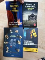 Lot de 4 romans policiers et thrillers en français