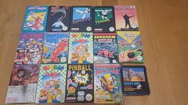 Nintendo NES Spiele Konvolut 15 Stk OVP 
