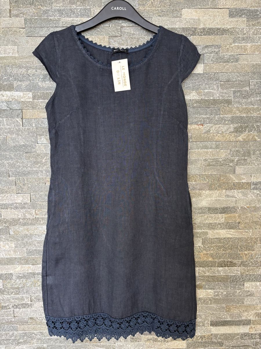 Vestiti: LE MONDE DU LIN - Robe Navyblue - NEUF! – Nuovo e nell'imballaggio originale da Chardonne venduto da teenyweeny