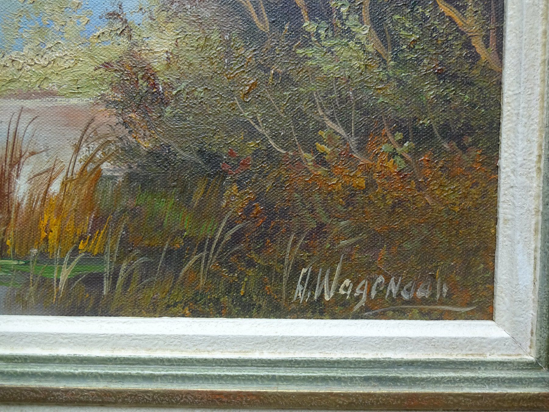 Gemälde: Anne Wagenaar, Fluss-/Herbstlandschaft – Gebraucht aus St.Gallen von Paddington11 3