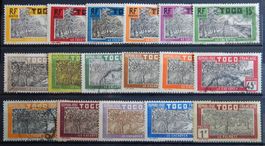 Togo Franz. Kolonie ex. Kat. 65-82 */gest. 1924