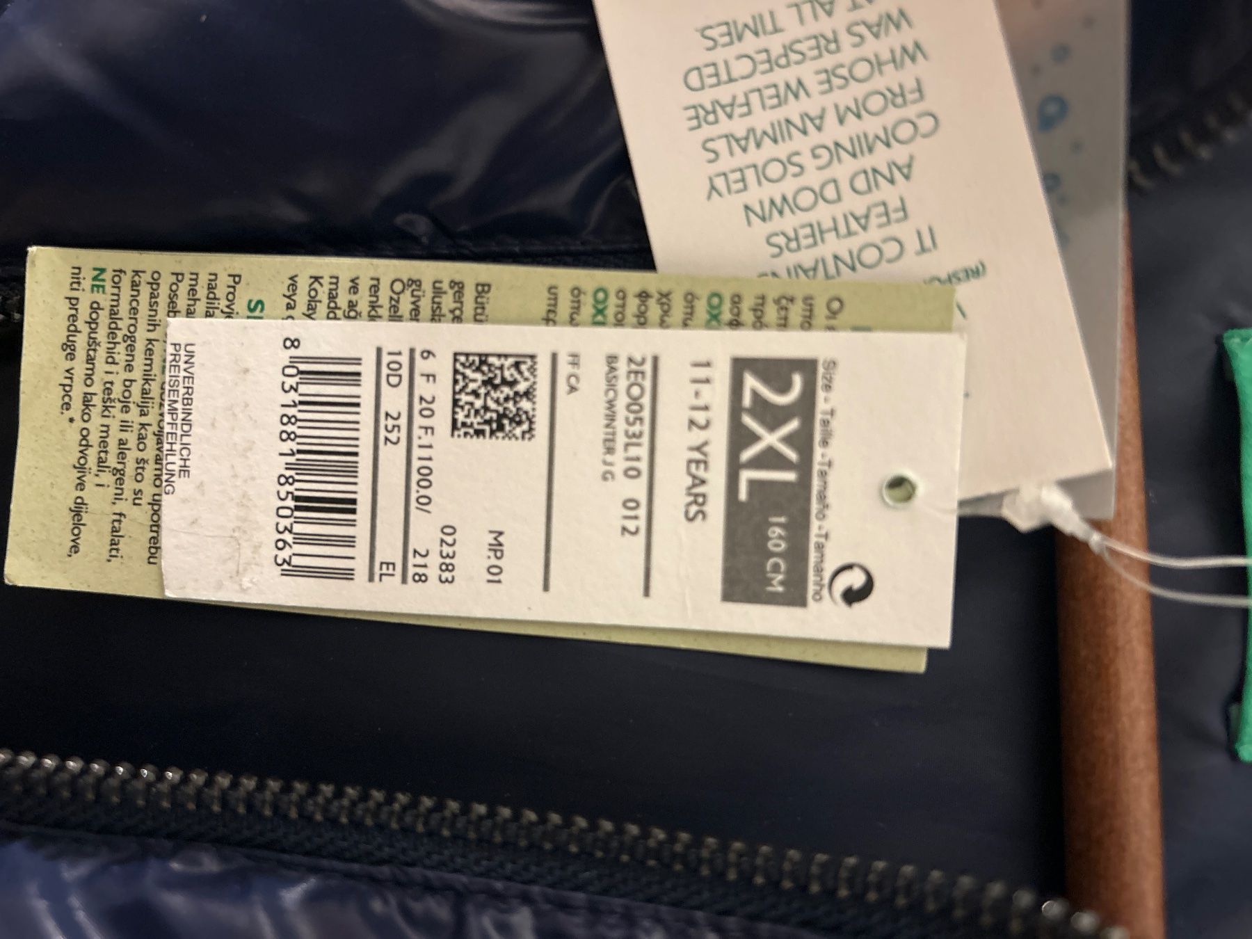Benetton Jacken & Mäntel: Benetton Dauenjacke blau, ungebraucht – Gebraucht aus zuerich von rotezora03 2