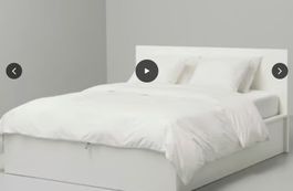 Bett Malm von Ikea (ca. 200 x 160) mit Stauraum