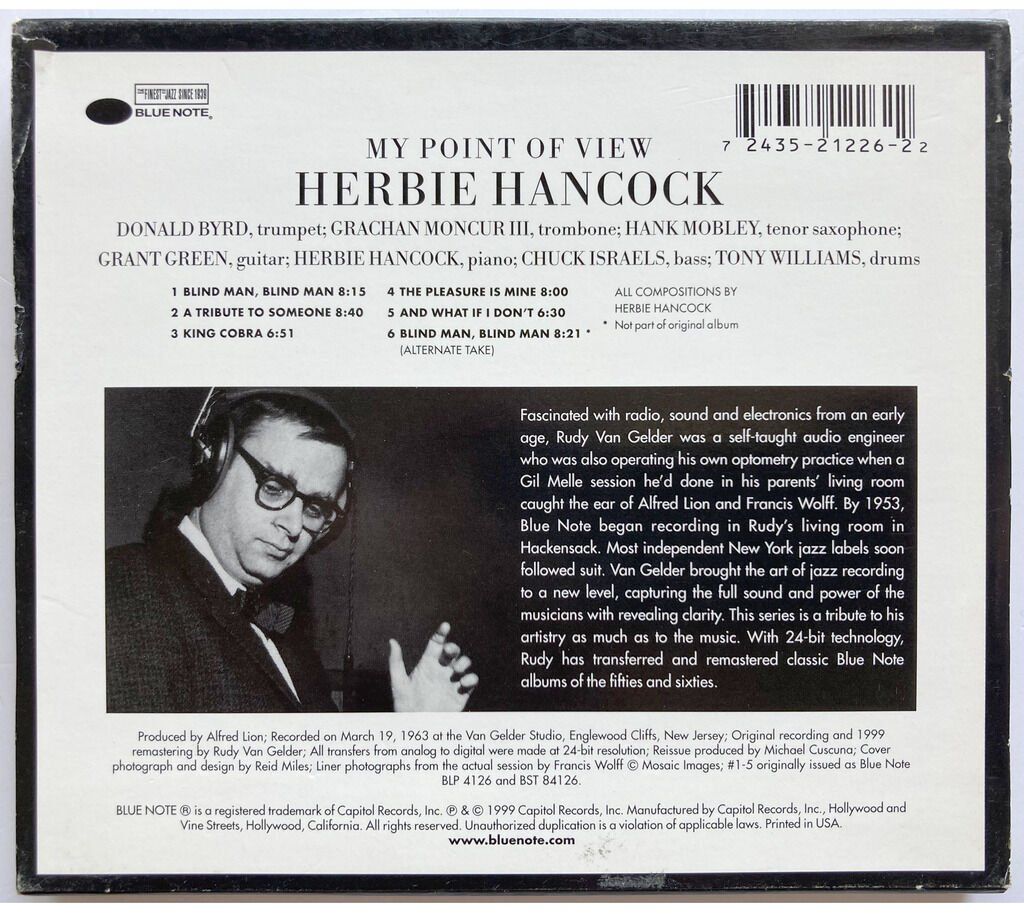 CD: HERBIE HANCOCK - MY POINT OF VIEW – Usato da Bottens venduto da hotter-than-hell 1