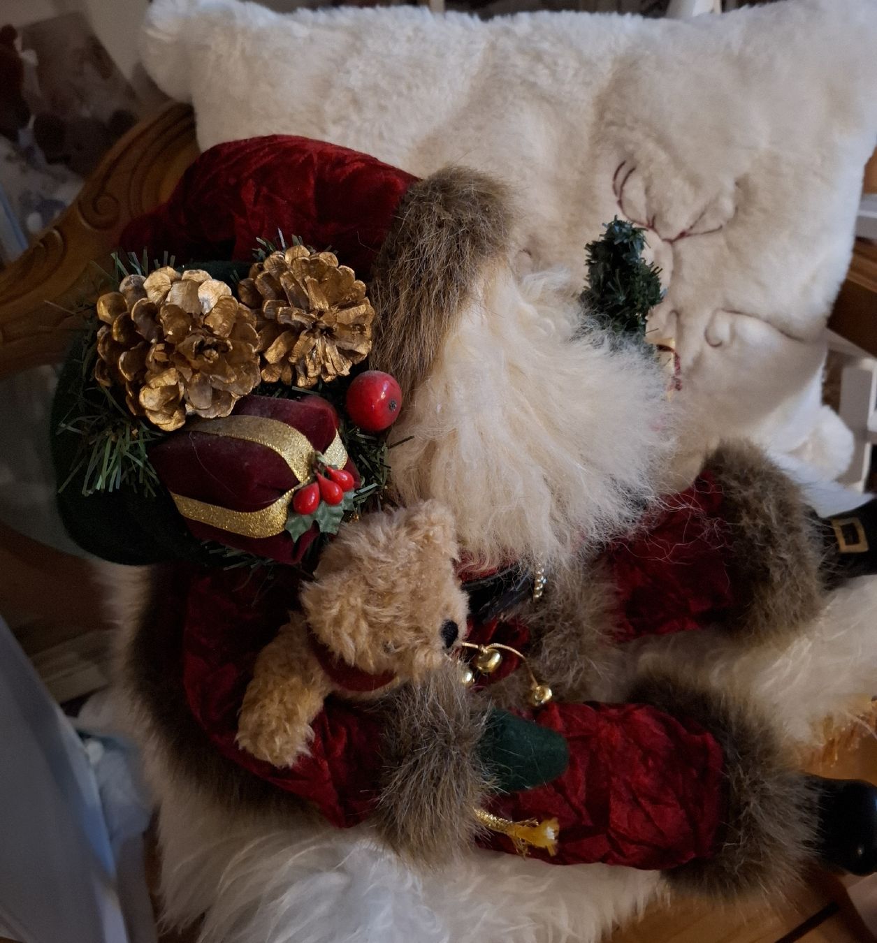 Alle Dekorationen: ÄLTERER GROSSER SITZENDER NIKOLAUS – Neu (gemäss Beschreibung) aus Gretzenbach von schibaya 3