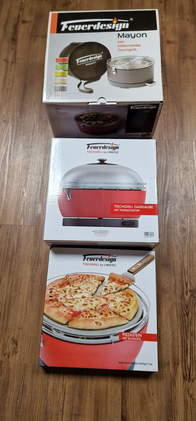 Grills: Feuerdesign Tischgrill mit Zubehör – Neu (gemäss Beschreibung) aus Schiers von rom_ch7g