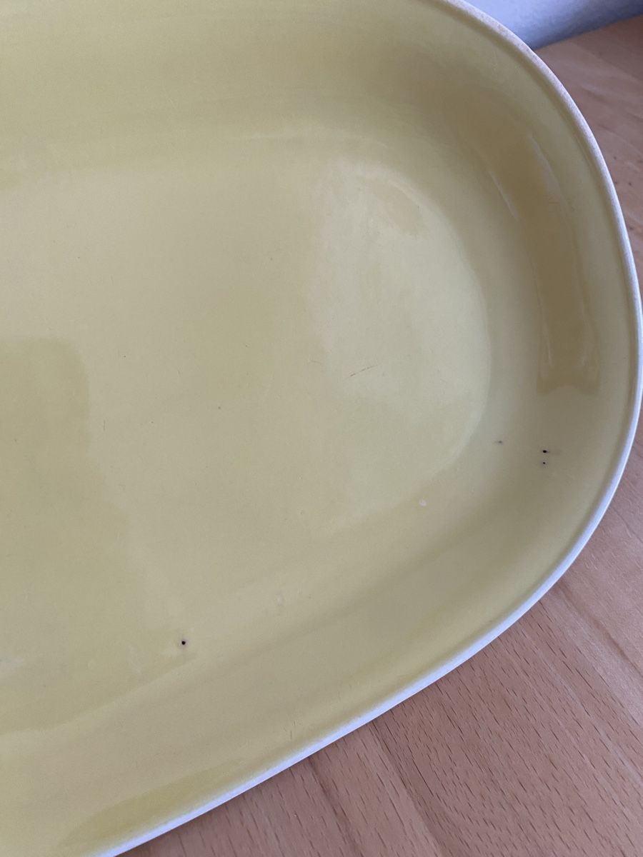 Rössler Piatti di portata: Rössler Platte pastellgelb Grösse 32 – Usato da Schwarzenburg venduto da Michellu 2