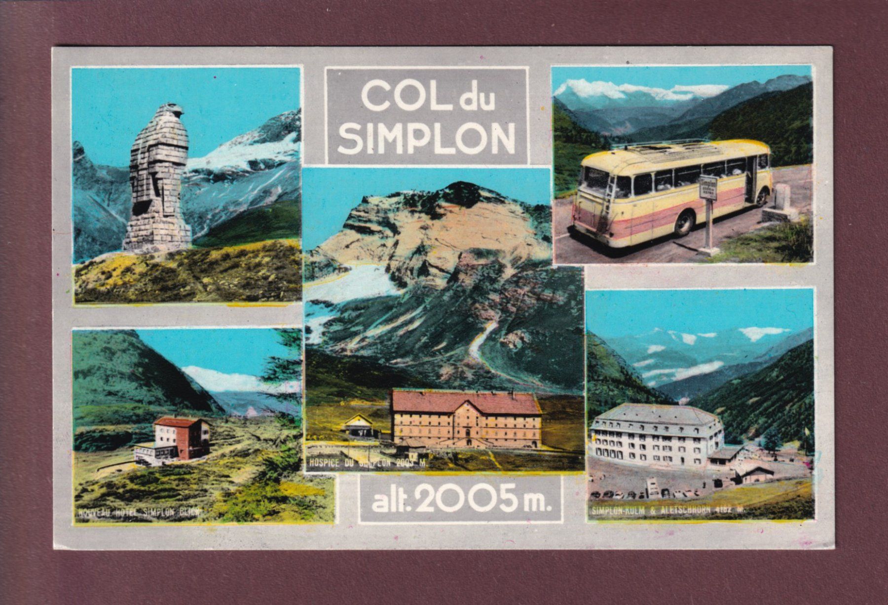 Cartoline postali: COL DU SIMPLON - 5 images – Usato da Pully venduto da nicecards