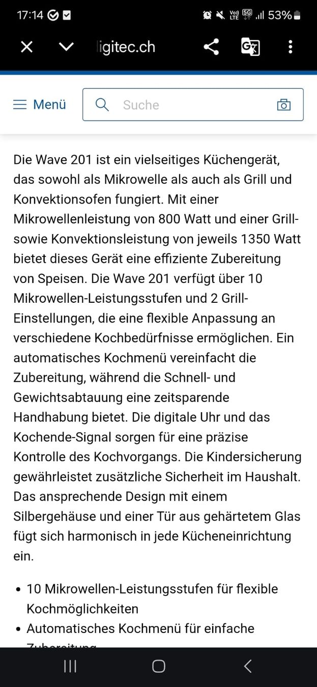 Mio Star Backöfen: MIOSTAR Mikrowelle mit Grill 800W NEU – Neu (gemäss Beschreibung) aus Balsthal von Leila_Luna 4