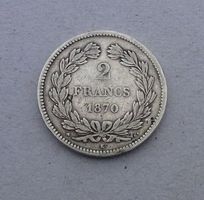 Frankreich ++ 2.- Francs 1870 K