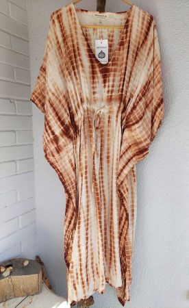 Boho-Chic Tie-Dye Kaftan – Free Size | Handmade & Unique
