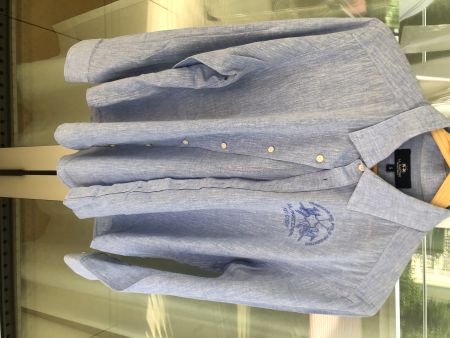 La Martina blue linen shirt