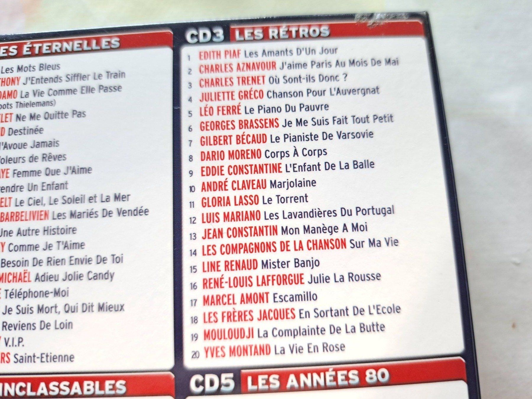 CD: Cd Coffret Chansons Françaises 5 Cds – Usato da Pully venduto da bro_n52j 4
