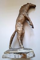 Skulptur Pferd auf Sockel. Original Hans Trudel 1934. 480mm!