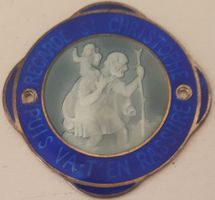 Plakette REGARDE St CHRISTOPHE PUIS VA-T’EN RASSURÉ