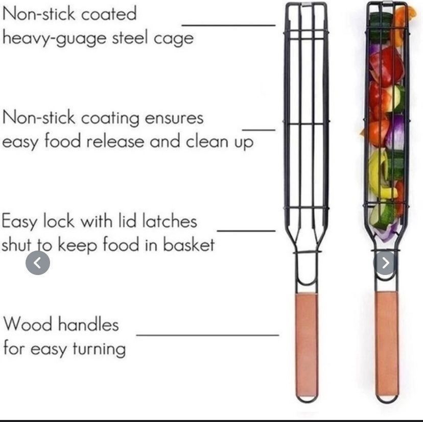 Griglie: Grillwerkzeug / Diese Kebabkörbe / 1 Pcs. – Nuovo e nell'imballaggio originale da Seon venduto da Aaargauer01 2