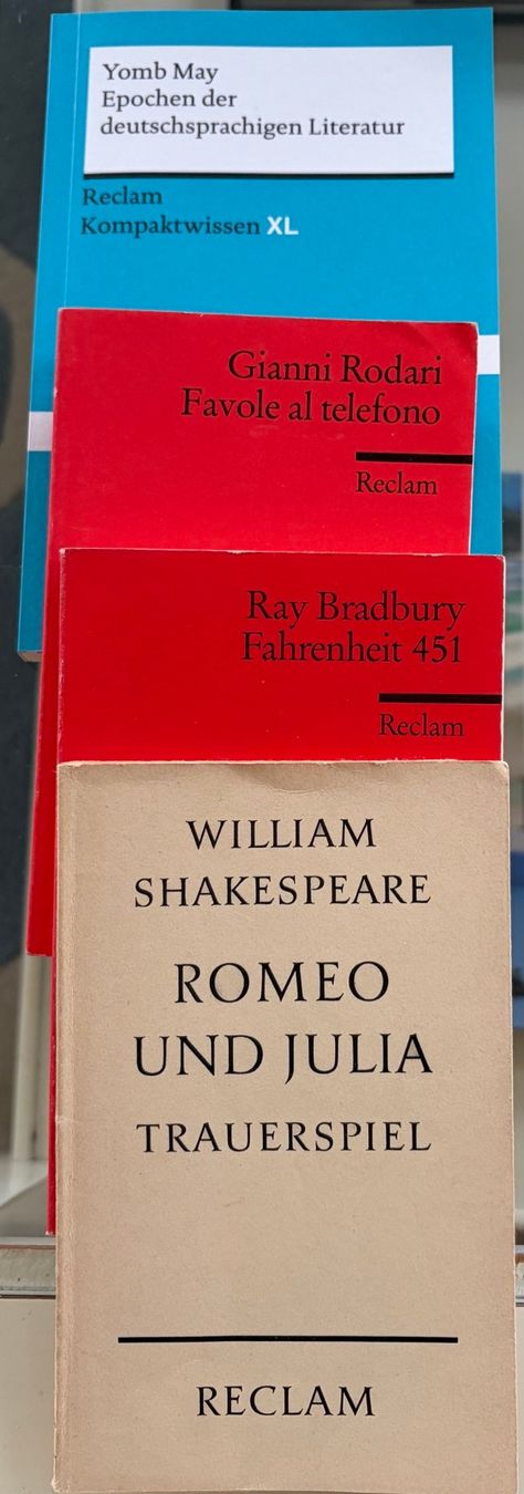 Libri: Reclam Klassiker Sammlung Paket – Usato da Büttikon AG venduto da gluschtig 1