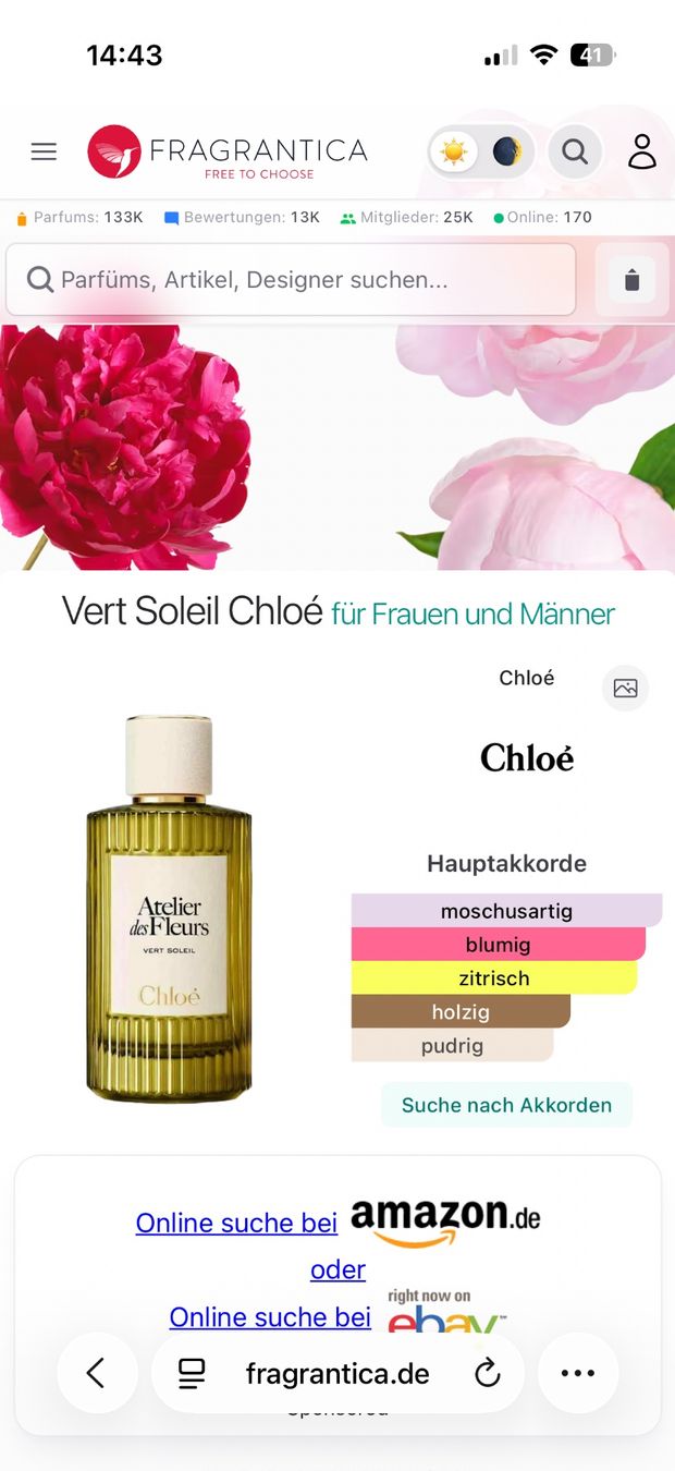 Chloé Profumi & Eau de Toilette: Vert Soleil Chloé , Neu 2026, 2 ml – Usato da Sursee venduto da nri_g5z8 1