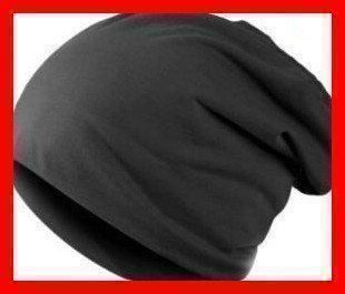 Beanie Mütze Kappe SCHWARZ Black Winterkappe Hut dünn Cap