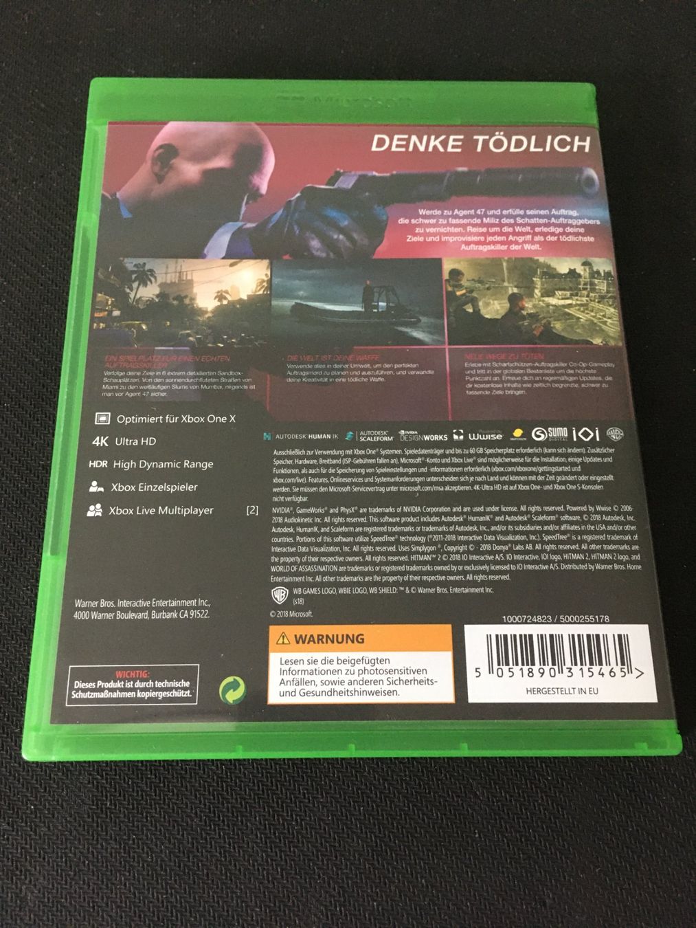Microsoft Giochi: Hitman 2 - Xbox One Game – Usato da St.Gallen venduto da Punktchen01 1