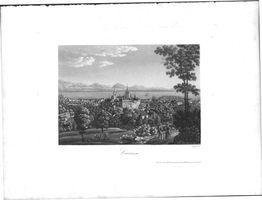 Lausanne Aquatinta von Dikenmann grosse Ansicht