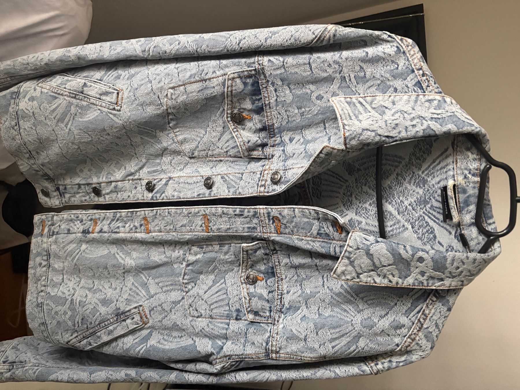 Giacche: Daily Paper – Light Blue Settle Macrame Denim Jacket – Usato da Wettingen venduto da kon_nnk7