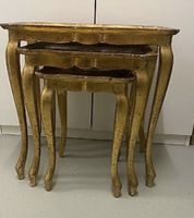 3 Stück Luxus Florentiner Couchtische