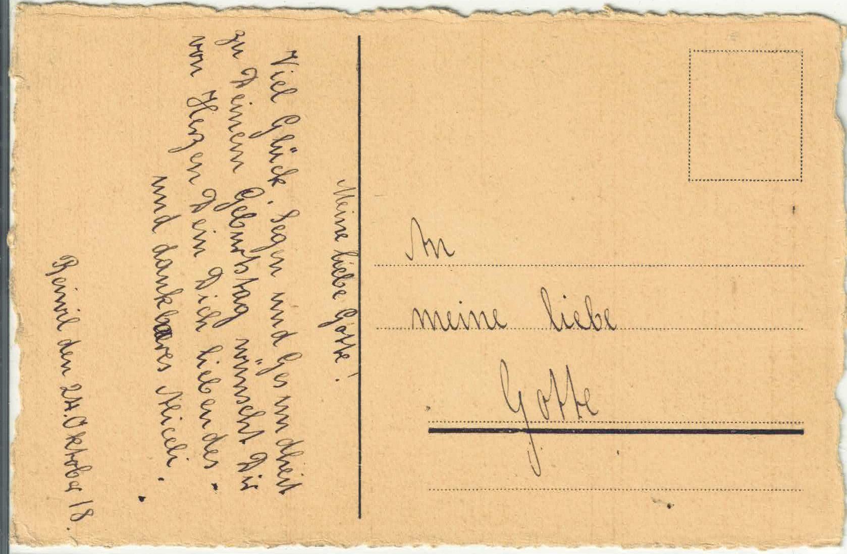 Cartoline postali: Blumengruss - Enzian - Handgemalt – Usato da Ettingen venduto da Kartenplanet 1