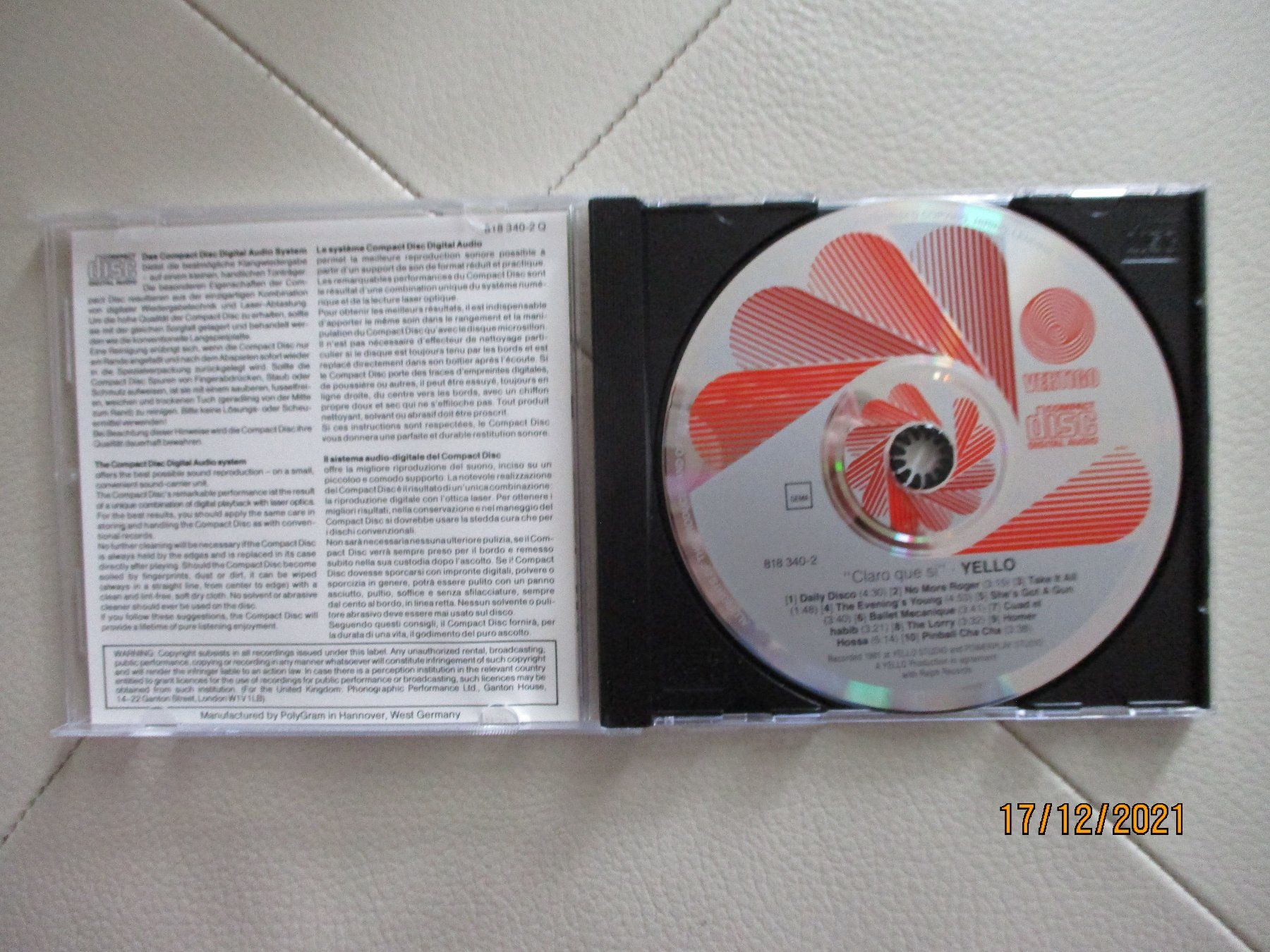 CDs: Yello --  Claro Que Si – D'occasion à Liestal par Disc-Point 1
