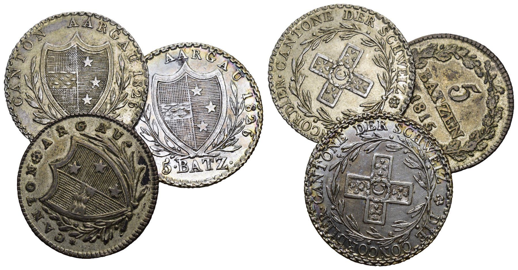 Tutti le monete: Aargau 1826+1815 – Usato da Bern venduto da numismatictops