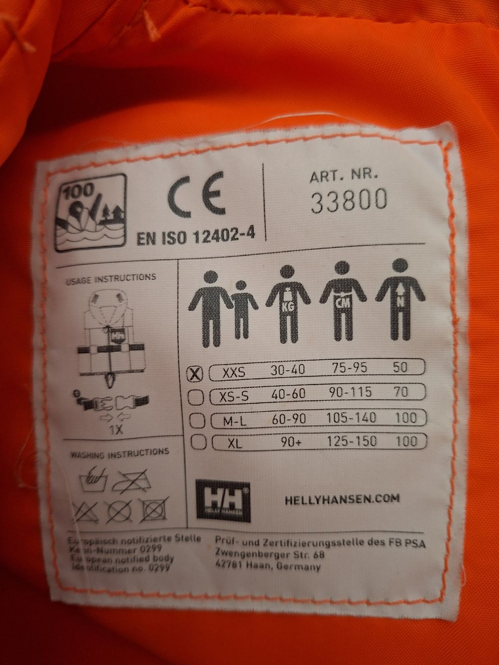 Helly Hansen Giubbotti di salvataggio: Helly Hansen Kinderschwimmweste 30 -40 kg – Usato da Rümikon AG venduto da marita 1