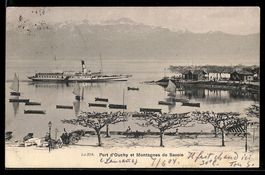 Ouchy, Port d'Ouchy et Montagnes de Savo