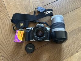 Minolta Dynax 4 Spiegelreflexkamera mit Zubehör!