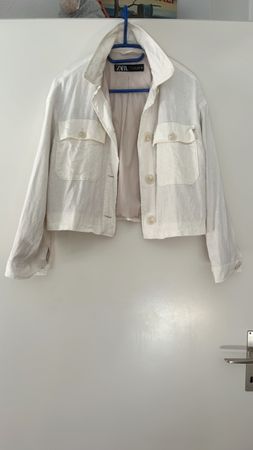 Zara leichte Jacke Leinen S/M